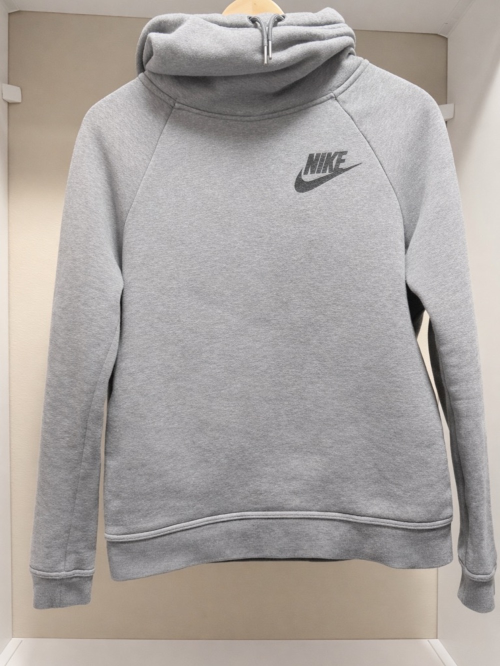 Nike Light Gray Funnel Neck Sweatshirt
